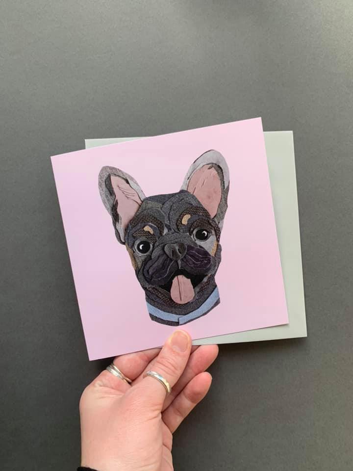 Frenchie- Dog Greetings Card