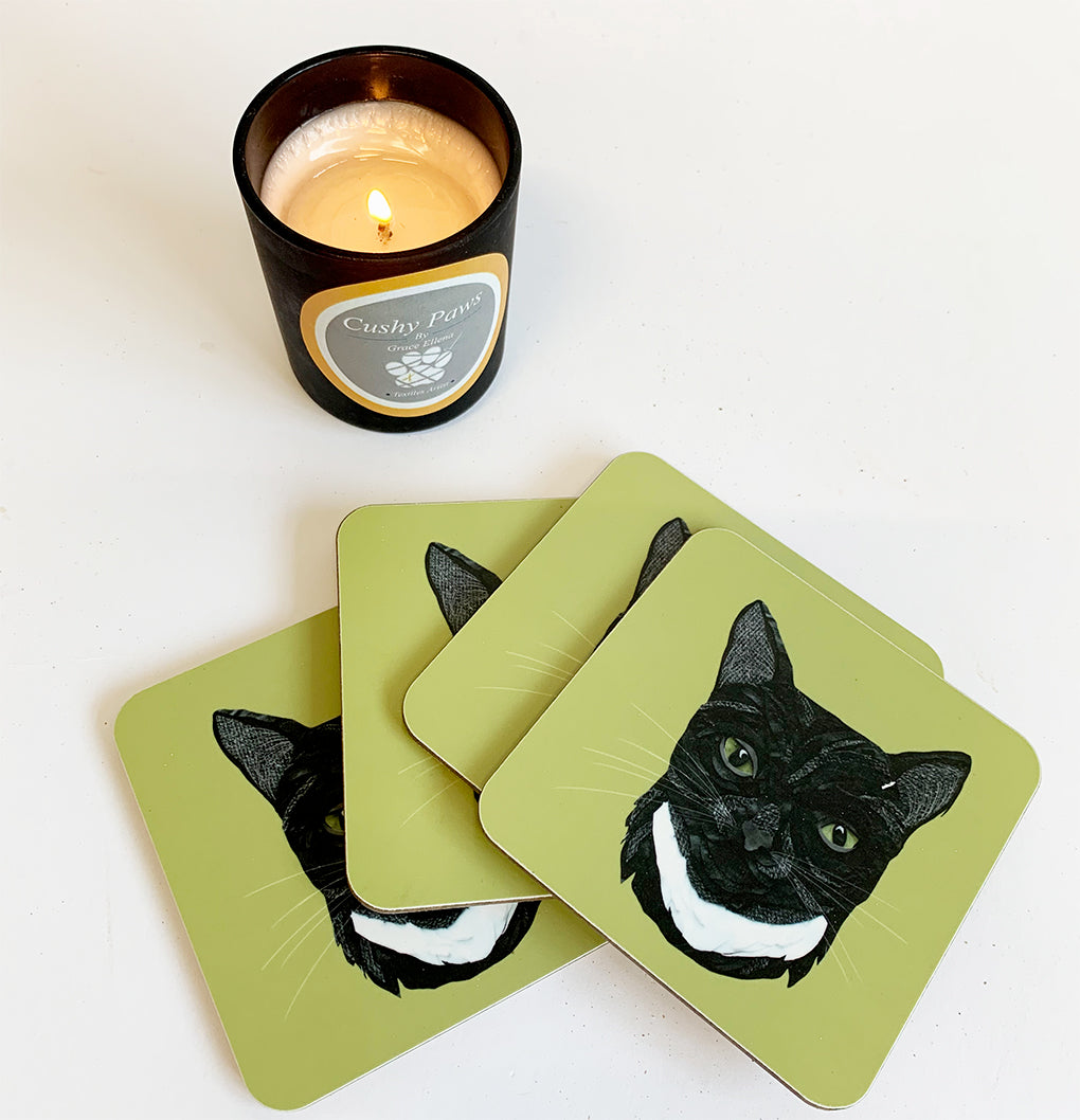 Black Cat Coaster