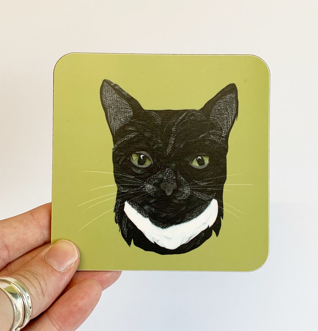 Black Cat Coaster