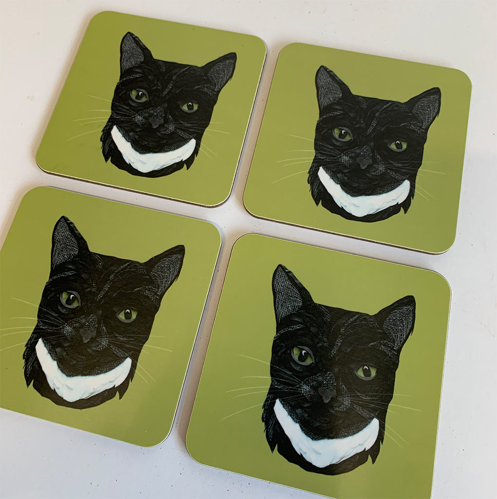 Black Cat Coaster