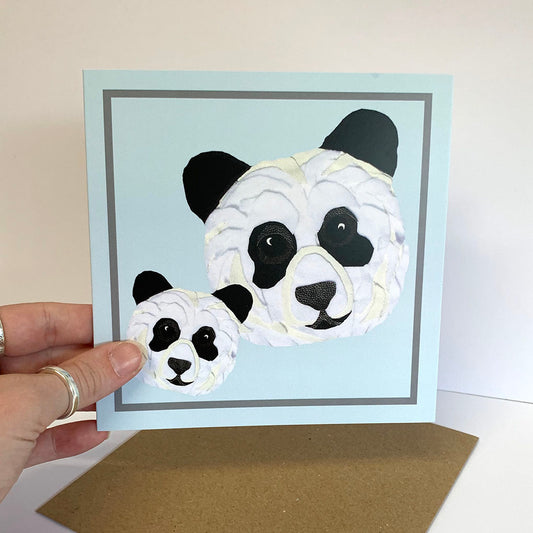 Panda Card- Blue