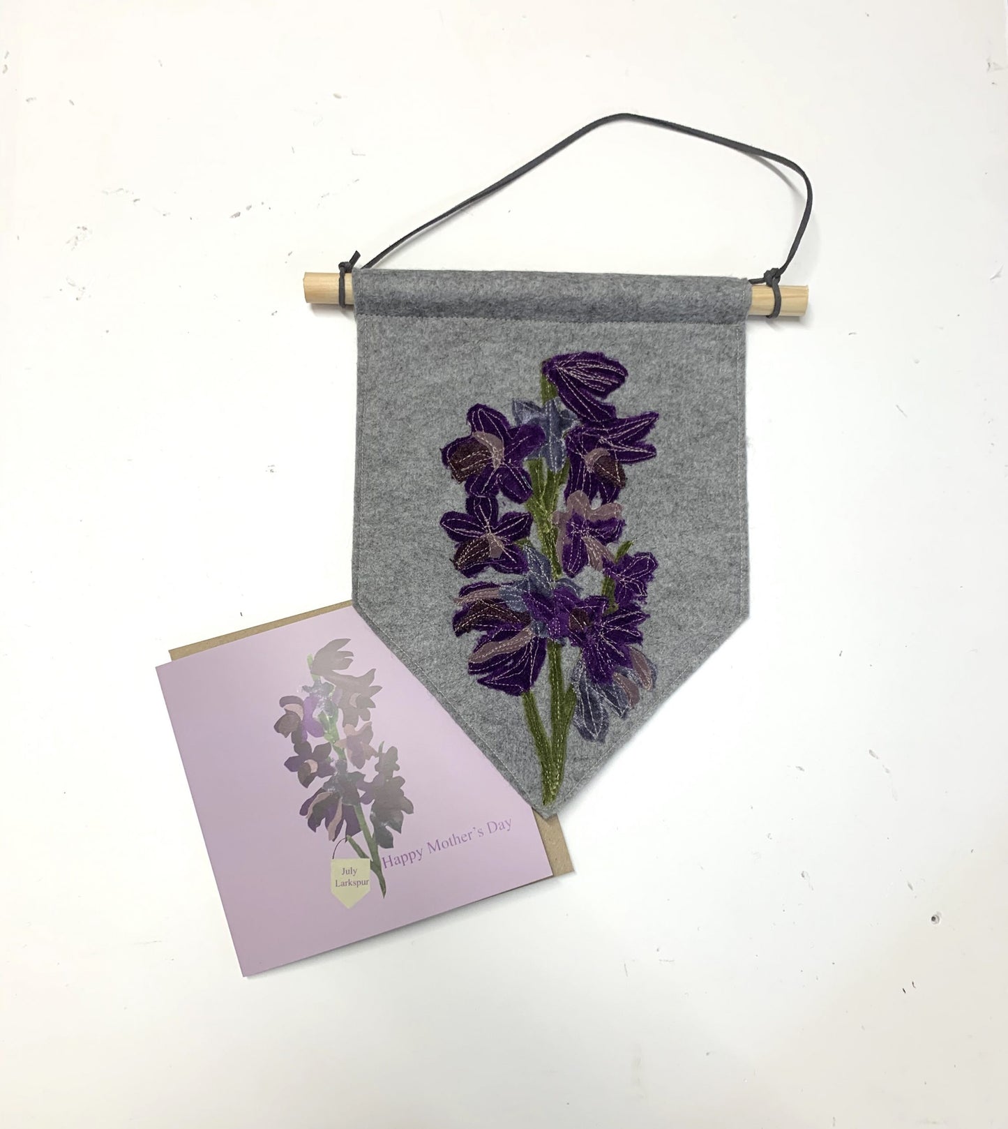 Floral print for July- Larkspur