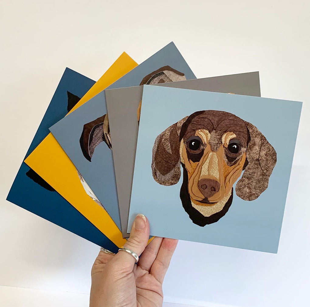 Dachshund Greetings card