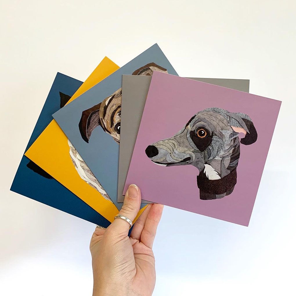 Greyhound- Dog Greetings Card