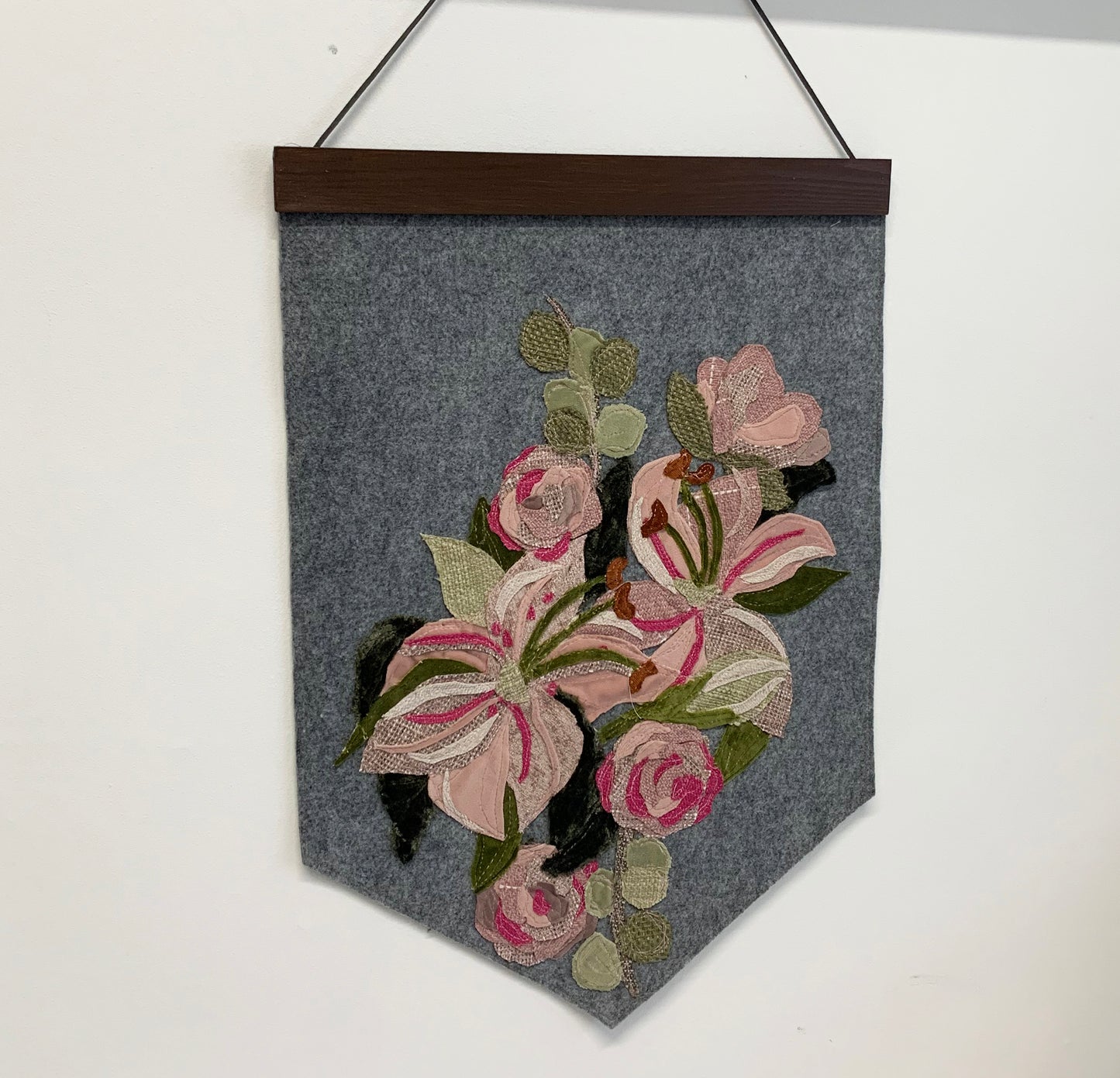 Pink Floral Wall Hanging (Large)