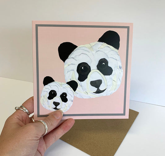 Panda Card- Pink