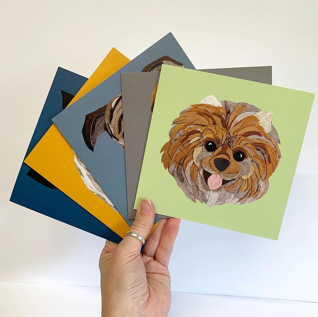 Pomeranian Greetings Card