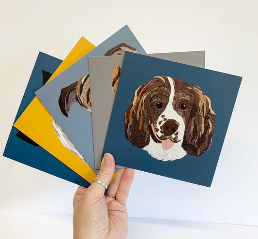 Spaniel- Dog Greetings Card.