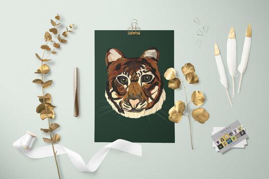 Tiger A4 print