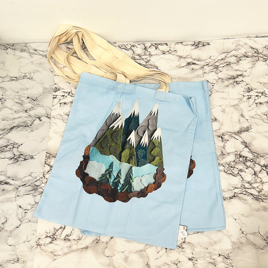 Mountain Range Tote Bags