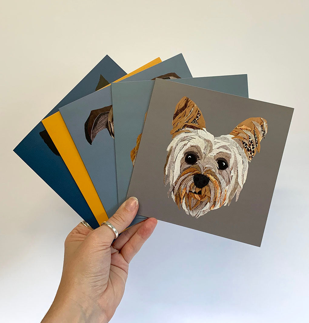 Yorkie- Dog Greetings Card.