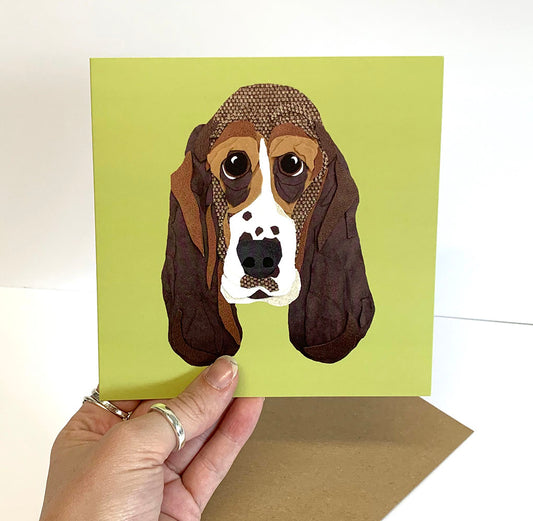 Basset Hound Card