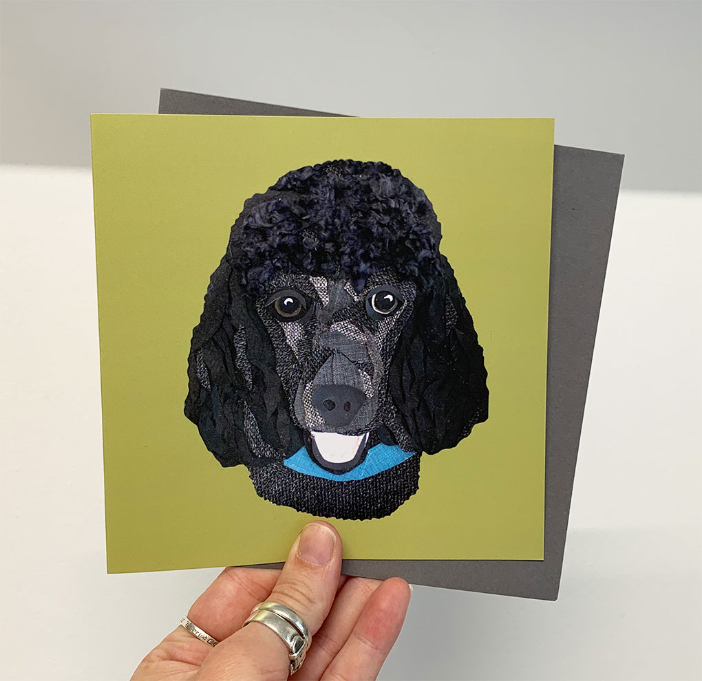 Poodle Greetings Card