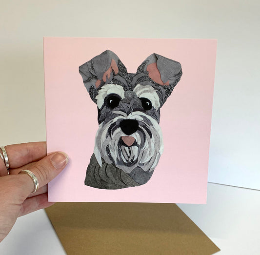 Schnauzer Greetings Card