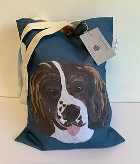 Spaniel Tote bags