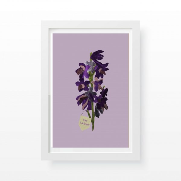 Larkspur floral Print- Cushy Paws
